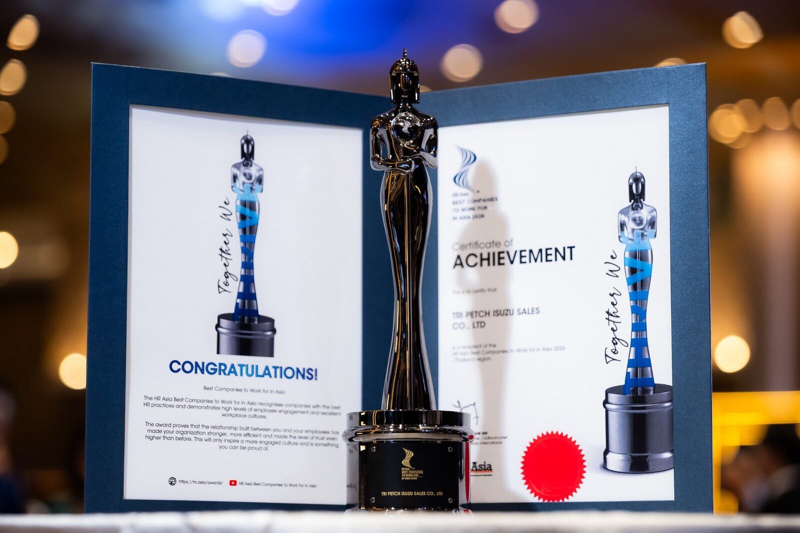 ตรีเพชรอีซูซุเซลส์ คว้า HR Asia Awards 2026 องค์กรยั่งยืน 5