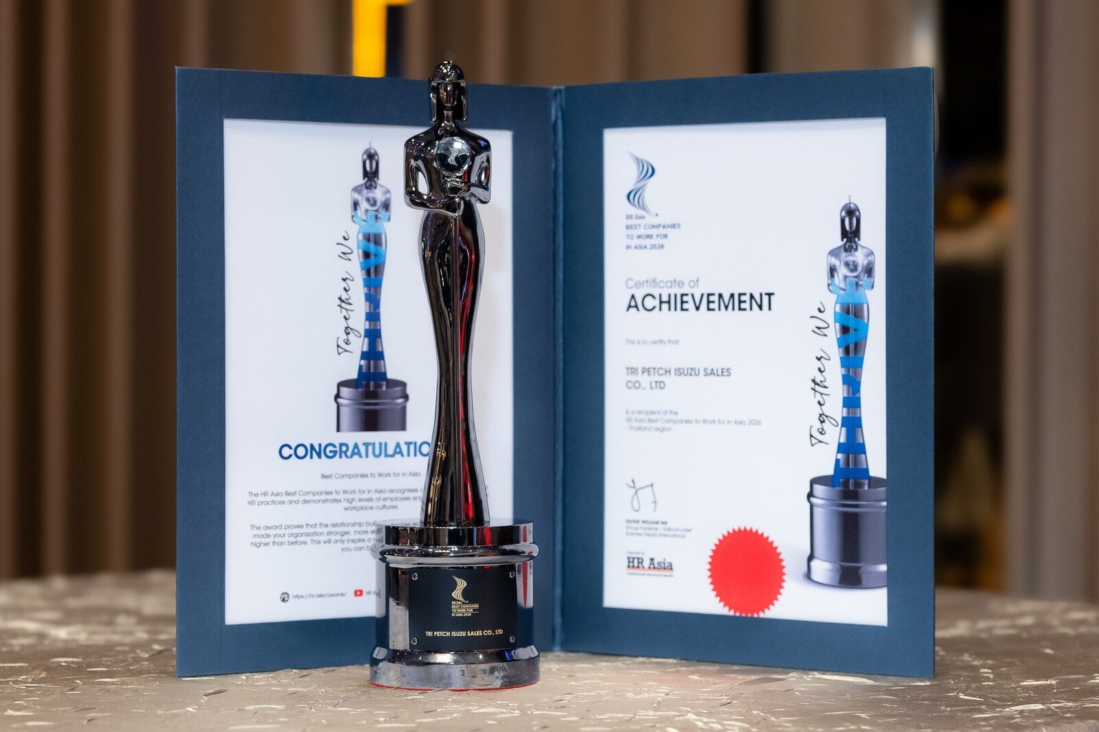ตรีเพชรอีซูซุเซลส์ คว้า HR Asia Awards 2026 องค์กรยั่งยืน 6