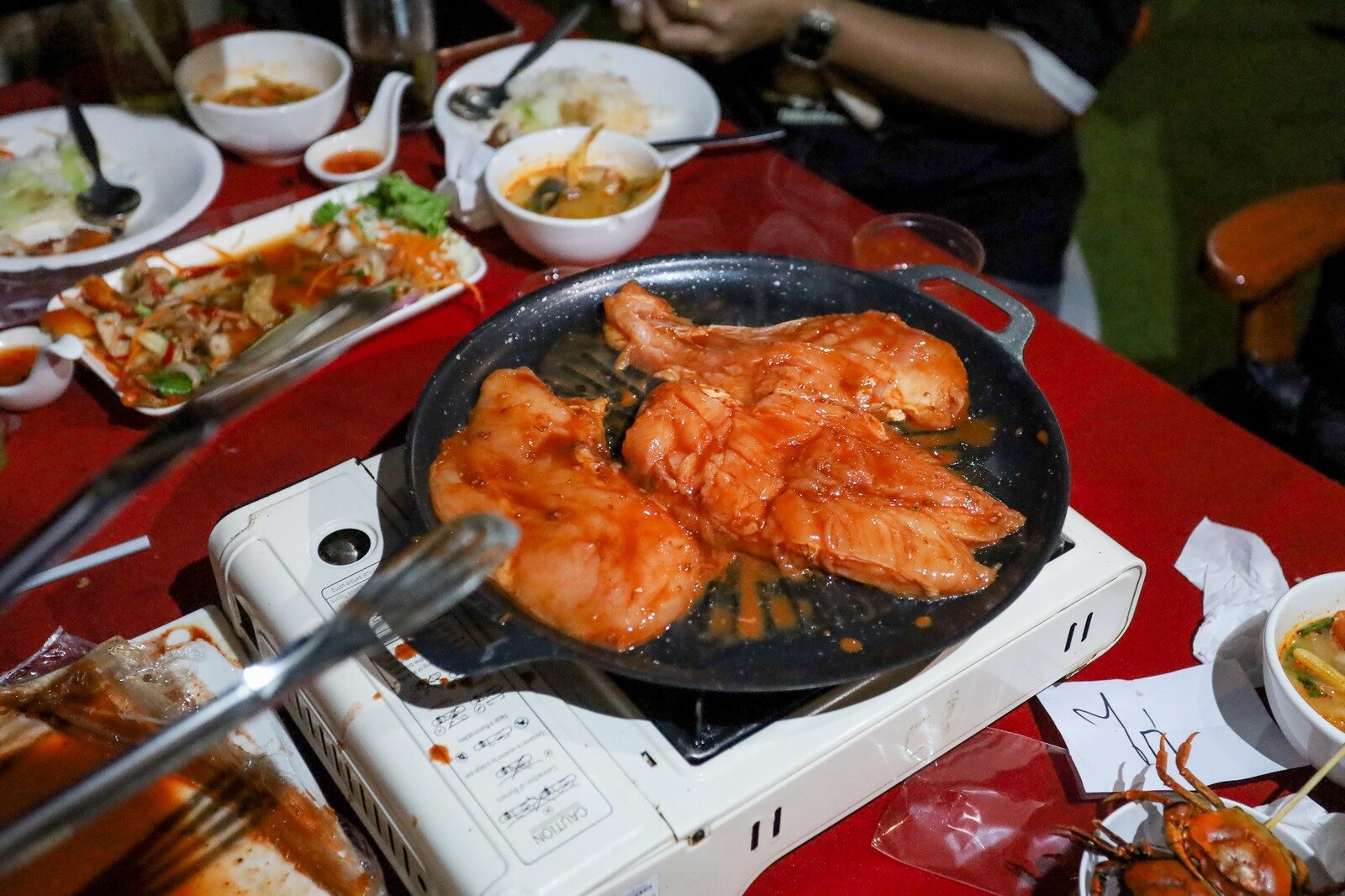 BBQ Party ช่วงค่ำของทริป