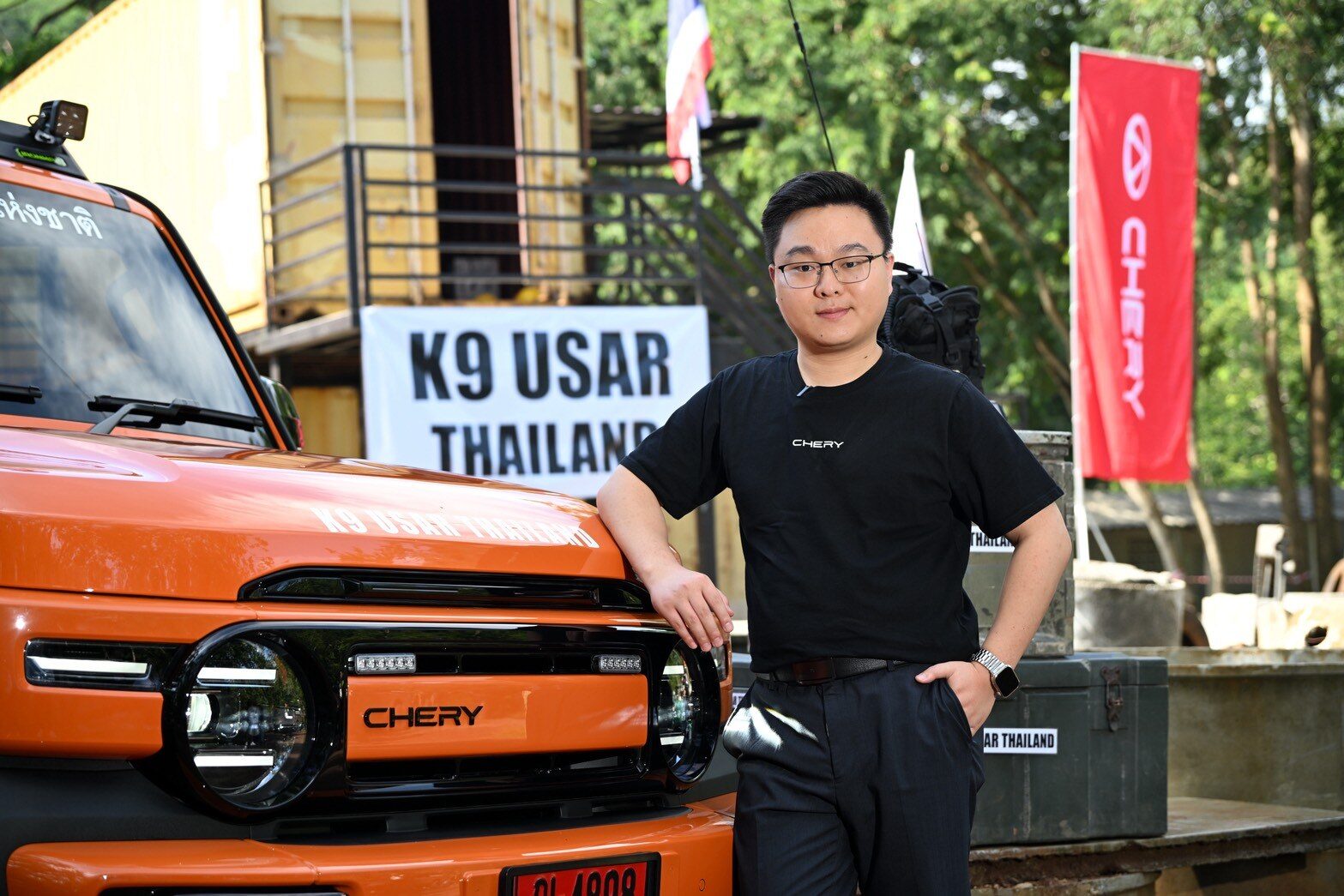 เชอรี V23 ส่งมอบทีมสุนัขกู้ภัย K9 USAR ระบบระบายอากาศอัตโนมัติ